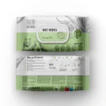 Tauro Pro Line Pure Nature pet wet wipes gently cleaning fur, paws, and muzzle