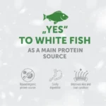High-quality hypoallergenic dental sticks with white fish, supporting teeth, gums, and overall oral health