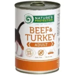 NATURE'S PROTECTION canned pet food for adult dogs with beef and turkey 200 / 400 g - Image 3