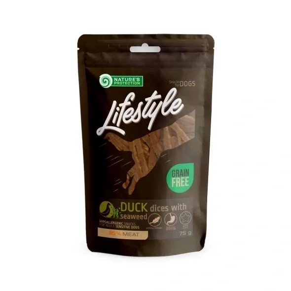 Grain free soft duck dices for puppies, supporting digestion, skin and coat health, high meat content, and training