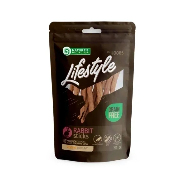Grain free rabbit dog sticks for puppies, supporting sensitive digestion, ideal for training and rewarding