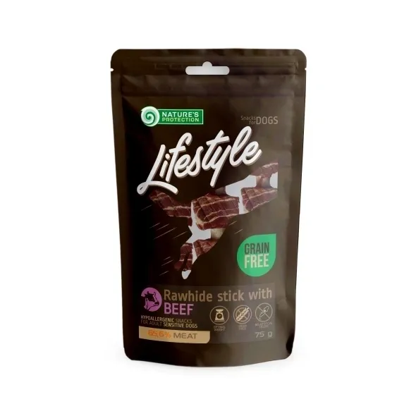 Grain free beef dental sticks for dogs, supporting oral health, long-lasting chewing, and gum massage