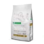 Premium lamb dog food for adult small and mini white breed dogs, supporting healthy skin, white coat, and digestion